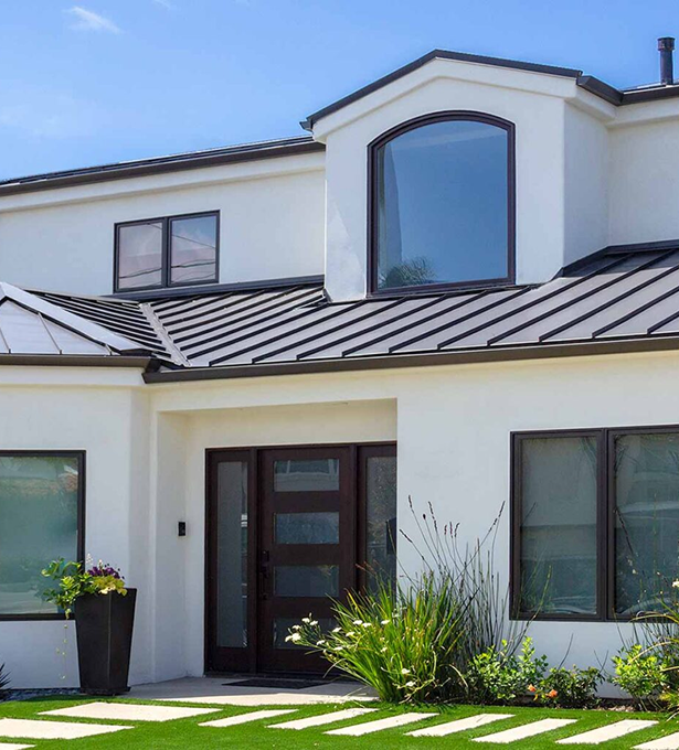 Aquasoltech showcasing Alpha Metal System architectural metal panel installation in San Diego, highlighting premium metal exterior solutions for modern home design and durable outdoor applications.