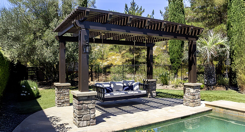 Aquasoltech illustrating durability in coastal air with exterior aluminum patio covers and seamless gutter systems in San Diego, highlighting corrosion‑resistant materials ideal for seaside environments.