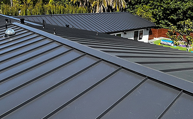 Aquasoltech assortment of architectural metal samples and profiles displayed for exterior home improvement projects in San Diego, highlighting durable metal options for custom patio covers, trim, and seamless gutter systems.